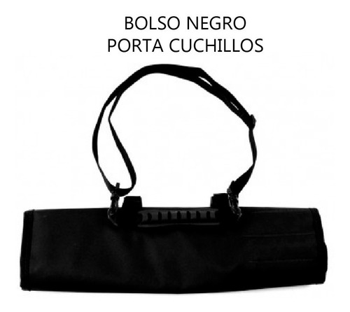 Imagen 8 de 8 de Set Cuchillos Duoc Estudiantes Gastronomia C/bolso
