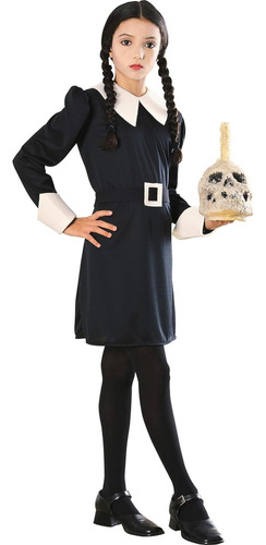 Addams Family Child&#39;s Wednesday Addams Disfraz, Med...