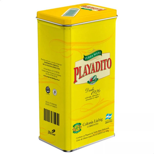 Lata Yerba Mate Playadito Tradicional 500g X 1 - Dh