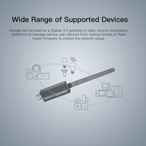 Dongle Usb Zigbee 3.0 Plus Gateway Sonoff Para Asistente Dom