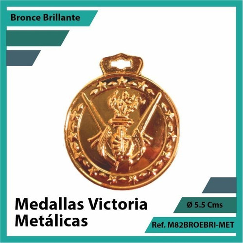 Medallas Deportivas De Victoria Bronce Metalica M82brobri