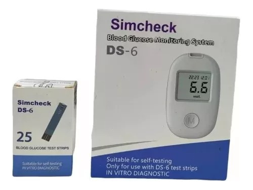 Glucometro Simcheck + 25 Lancetas Ds-06