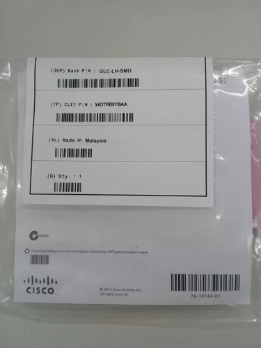 Modulo Cisco Glc-lh-smd - 1000base-lx/lh Sfp Transceiver