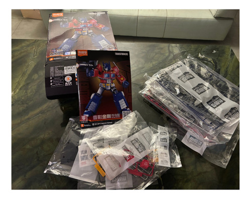 G1 Optimus Prime Transformers Blokees Model Kit 18cm Com Led