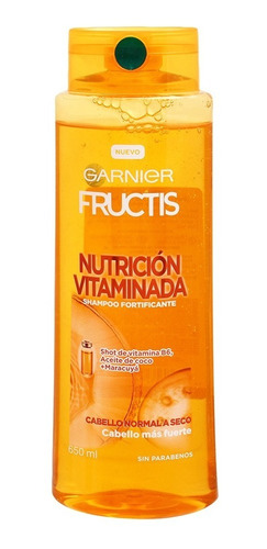 Shampoo Garnier Fructis Nutrición Vitaminada 650 Ml