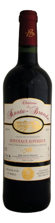 Vino Frances Chateau Haute Brande Bordeaux Superior 2020