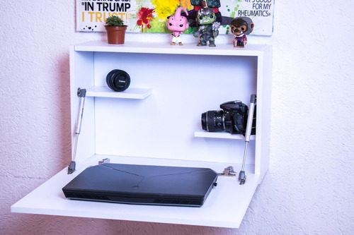 Imagen 2 de 3 de Escritorio Abatible De Pared Home Office Incluye Silla Eames