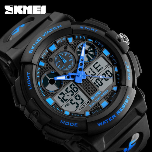 Imagen 8 de 10 de Reloj Skmei 1270 S Shock - Sumergible - Deportivo - Dual