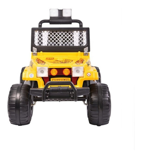Camioneta a batería para niños Rodacross Wrangler color amarillo 220V-230V