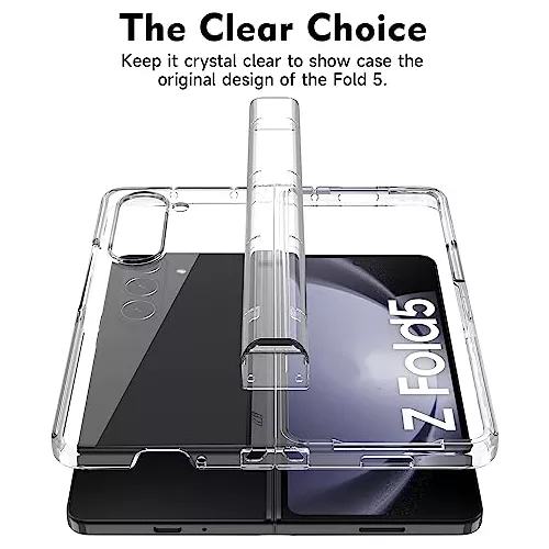 Funda Resistente Para Samsung Z Fold 5 Transparente