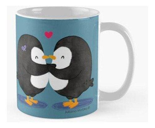 Taza Enamorarse De Pingüinos Calidad Premium