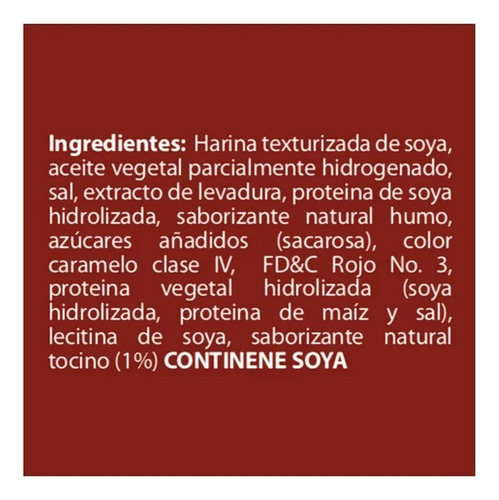 Trocitos De Soya Sabor Tocino Great Value 80 G