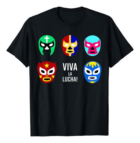 Lucha Libre Viva La Lucha Masks Polera De Luchador De Luch