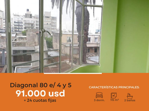 Semipiso En Venta - 3 Dormitorios 2 Baños - 115mts2 - La Plata [financiado]