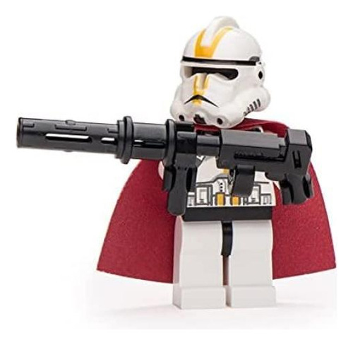 Figura Lego Star Wars Clone Trooper Ep3 Con Capa Y Cañón