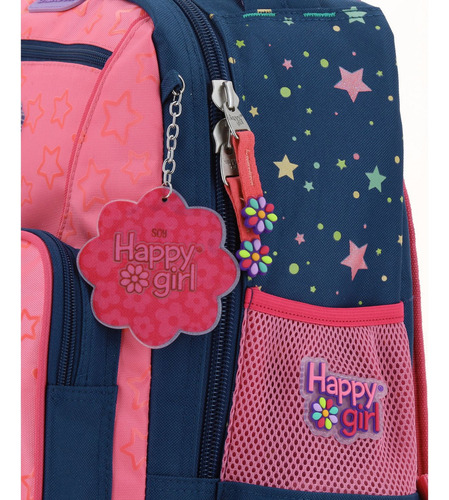 Mochila Chenson Ruedas Escolar Primaria Happy Girl Estar Hg66502-9