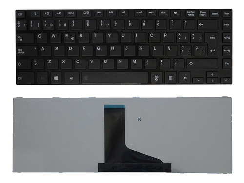 Teclado Toshiba C845d C845-sp4265fm Negro Con Marco Español