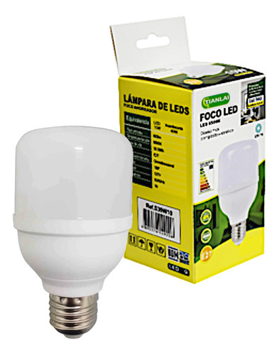 Foco Luz Led Blanca Fria Ahorrador Consume 5w Ilumina 20w 