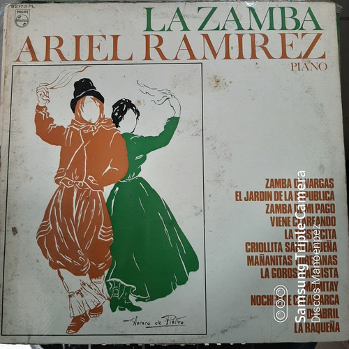 Vinilo Ariel Ramirez Piano La Zamba F4