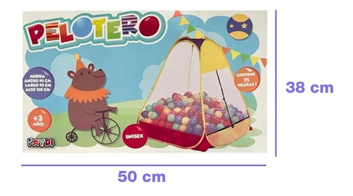 Imagen 4 de 8 de Pelotero Infantil Autoarmable Pirámide + 75 Pelotitas