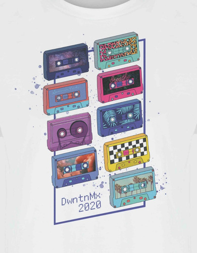 Cassettes | Playera De Mujer Con Estampado Digital