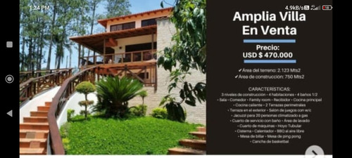 Espectacular Villa En Venta Con Cancha Y Piscina En Venta Re