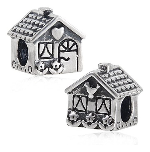 Luckybeads Sweet Home Charm 925 Sterling Silver Antique...