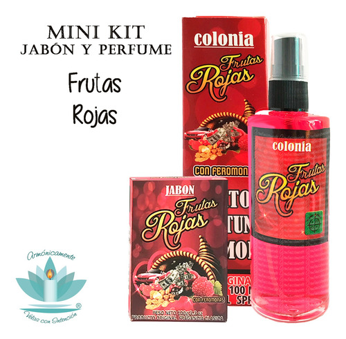 Mini Kit Loción Frutos Rojos - ( Jabón Y Perfume Esotérico)