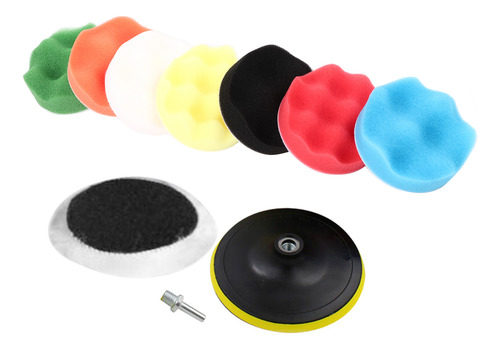 Kit De 10 Pcs Esponja Pulidora Para Auto Para 10cm