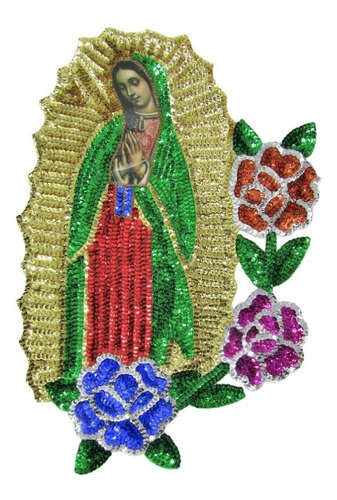 Aplicación Lentejuela Modelo Virgen De Guadalupe Md3926f3 Pz