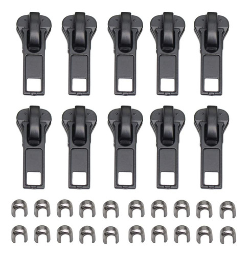 Yahoga 10 Pieces #5 Black Zipper Sliders Zipper Repair Zippe