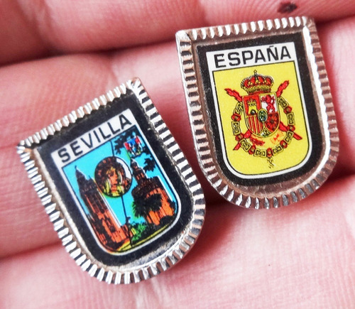 Lote Pin Antiguo Sevilla España Metal Original Escudo Logo