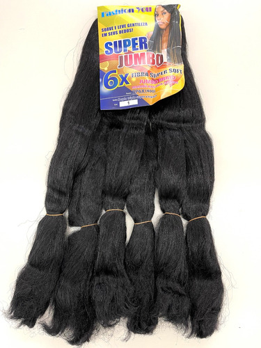 Cabelo Jumbo 6x 400g Fibra Super Soft Jumbo Box Braid