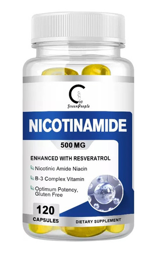 Nicotinamide 500mg + Resveratrol 100mg Rejuvenece La Piel