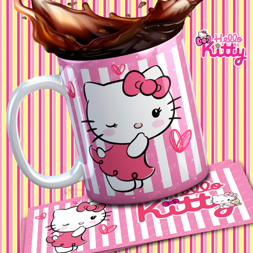 Tazas Plásticas Personalizadas Hello Kitty #7