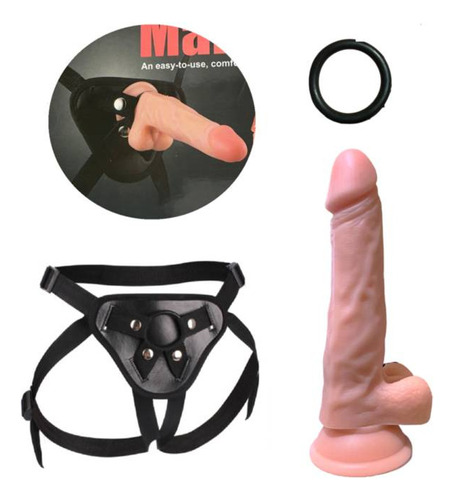 Sexy Arnes Con Dildo De 19x35cm Y Anillo 042