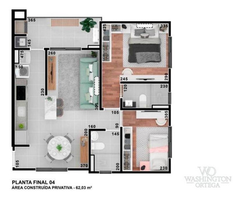 Imagem 25 de 30 de Apartamento À Venda, 62 M² Por R$ 284.900,00 - Centro - São José Dos Pinhais/pr - Ap0762