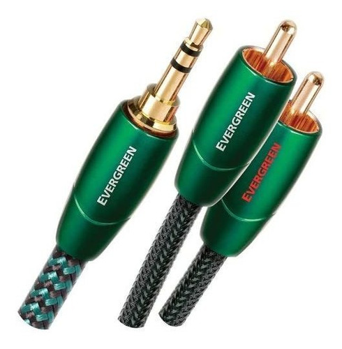 Cable De Audio Dual Rca A 3.5 Mm, Verde/9,84 Pies