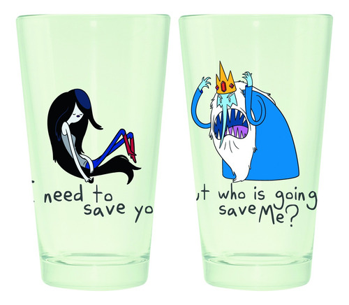 Vasos Pint Cartoon Network Adventure Time Hora De Aventura