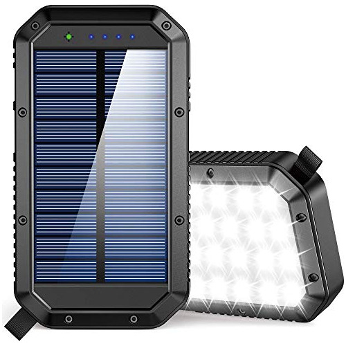 Solar 25000 Mah Capacidad Rapida Dual Usb Puerto Telefono