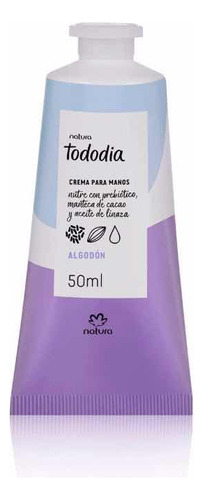 Natura Tododia - Crema Para Manos, 50 Ml (frag. Algodón)