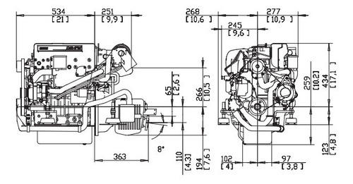 Motor Diesel Veleiro Volvo Penta D2 50hp Com Rabeta