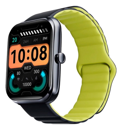 Relógio Smartwatch Haylou Rs4 Max Com Monitor Cardíaco Azul Desenho Da Pulseira Magnetica
