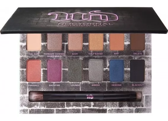 Paleta De Sombras + Pincel Doble Urban Decay Nocturnal