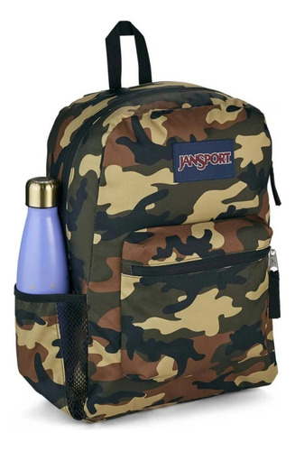 Mochila Jansport Cross Town Bolsillo Botella 26 Lts Original