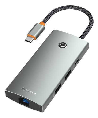 Hub Usb C Adaptador Hdmi 2.0 Usb 3.0 Pd Lan 1000mbps