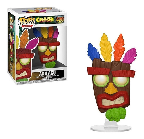 Funko Pop Games Crash 420 Aku Aku - Daleplay Rosario