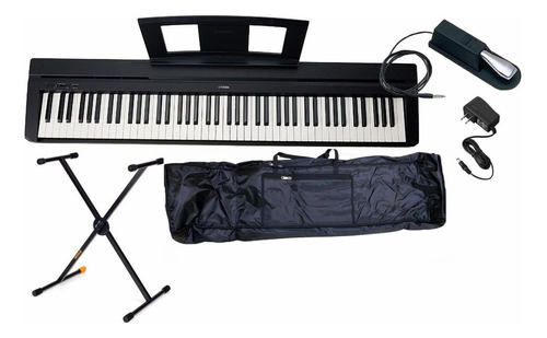 Yamaha Teclado Usb P45 Funda Pedal Atril Tienda Autorizada