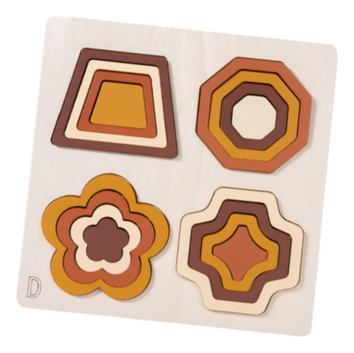 Rompecabezas De Forma Bloques De Forma De Forma De Estilo D