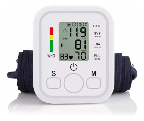 Medidor Pressão Arterial E Pulso Automático Pronta Monac Branco
